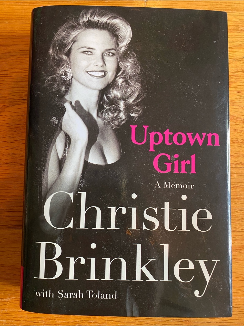 Uptown Girl by Christie Brinkley - Black Cover with Pink Title